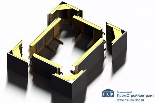 Сборная опалубка для дверных и оконных проёмов BT Innovation